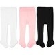 preview thumbnail 1 of 4, CozyWay Cable Knit Leggings, 3 pair, white/black/pink