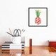 preview thumbnail 3 of 16, iCanvas "Tropical Fun Pineapple I" by Courtney Prahl Framed