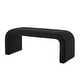 preview thumbnail 3 of 20, Set of 3 U-Shaped Modern Bench Teddy Ottoman Bench, Small Sofa Footrest Extra Seating, 44+18 Inch Bench Bench & Ottoman
