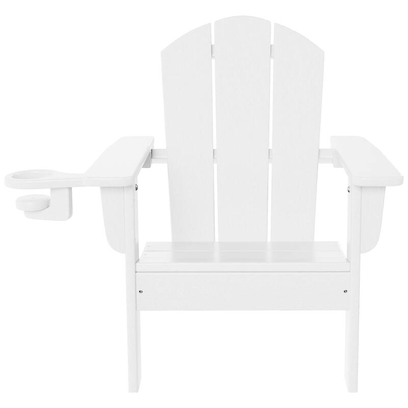 Laguna Kids Outdoor Poly Adirondack Chair with Cup Holder (Set of 2)