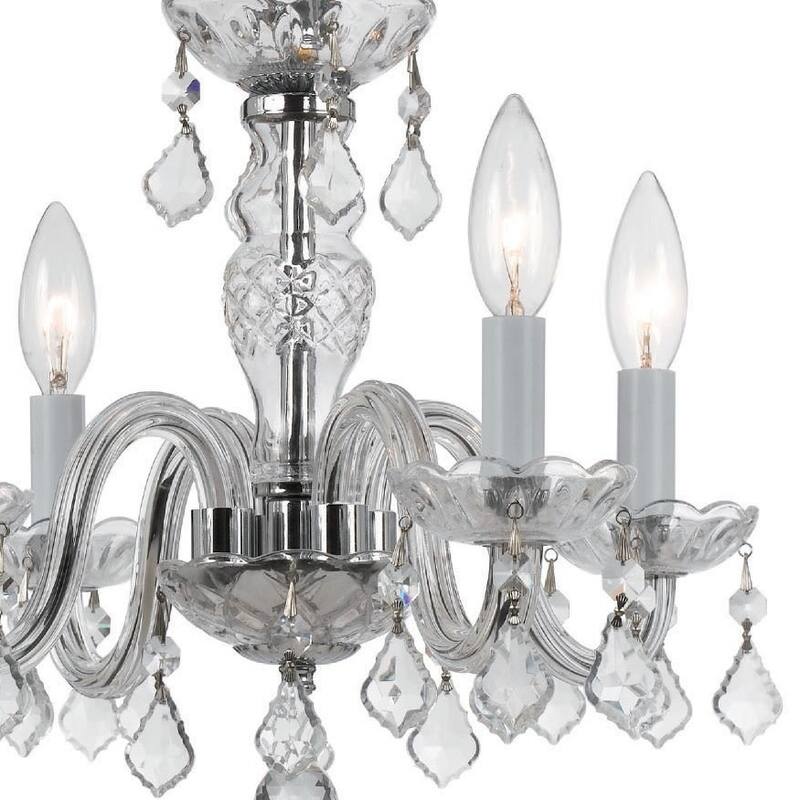 Crystorama Lighting Group Traditional Crystal 4 Light 15" Wide