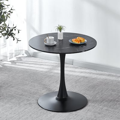 Tulip Special Dining Table,marble color top,MDF Table,Kitchen Table,exective desk