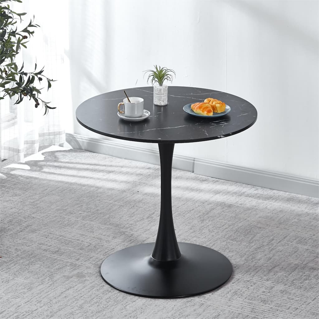 Tulip Special Dining Table,marble color top,MDF Table,Kitchen Table,exective desk