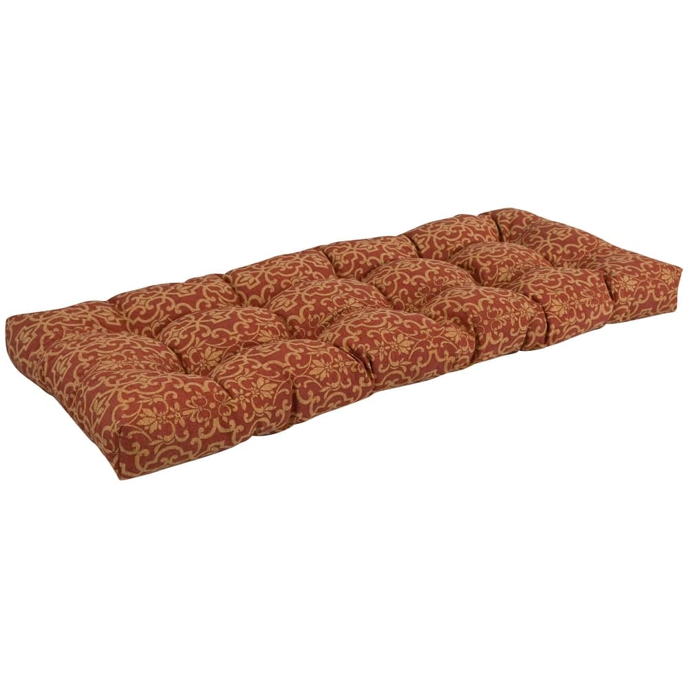 Tufted Indoor/Outdoor Bench Cushion (Multiple widths from 46 to 60 inch)