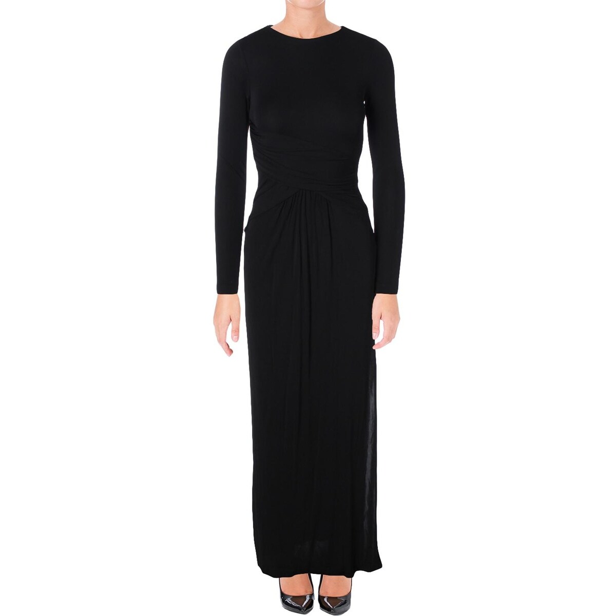 Shop Rachel Zoe Womens Hopi Evening Dress Ruched Crisscross Back