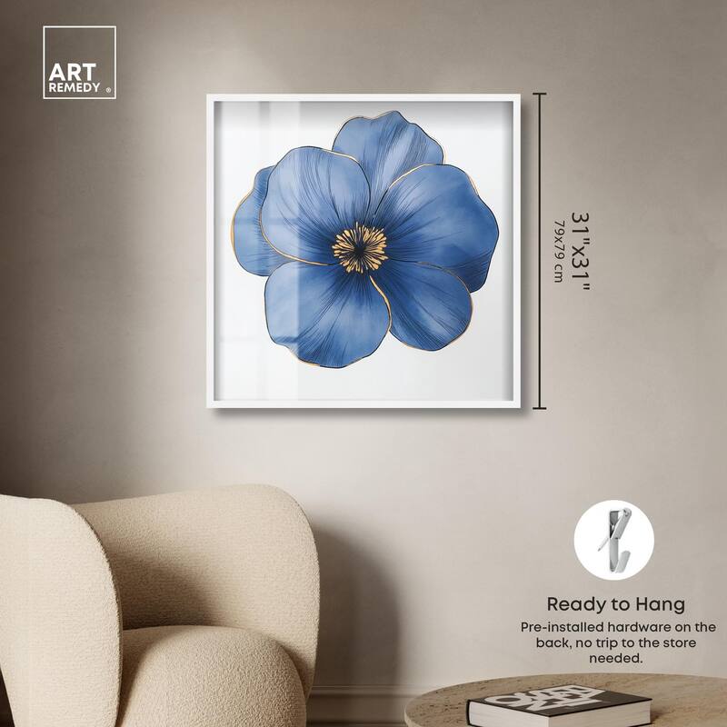 Blue Brilliance II Shadowbox by Art Remedy