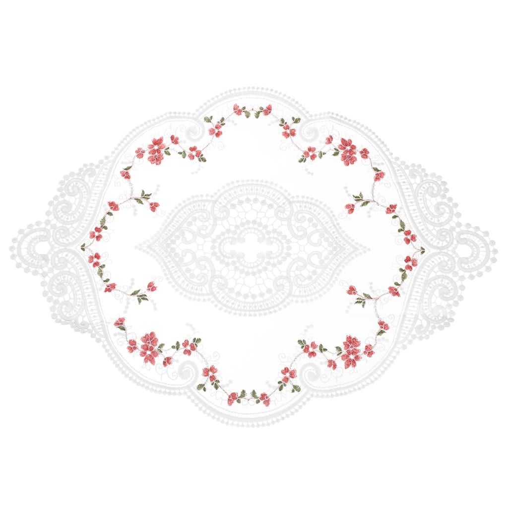 12x17in Retro Lace Placemat Oval French Crochet Doilies Coasters