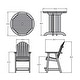 preview thumbnail 2 of 62, Highwood Commercial 3-Piece Adirondack 36" Bistro Counter Height Dining Set
