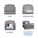 preview thumbnail 4 of 8, Simmons Kids Belmont All-in One Convertible Crib & Rail Set