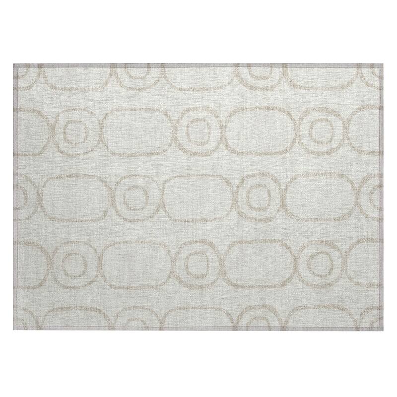 Machine Washable Indoor/ Outdoor Modern Vibe Chantille Rug
