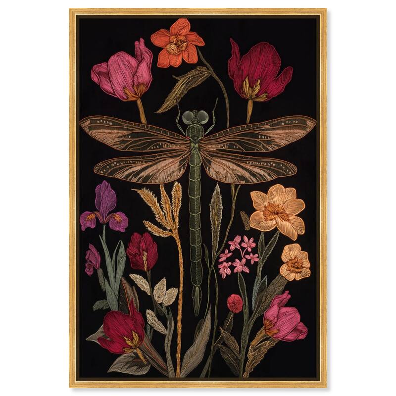 Ruby Reed Rider II Canvas by Art Remedy - 30" x 45" - Gold