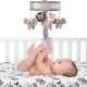 preview thumbnail 3 of 5, Lambs & Ivy Jungle Safari Gray Elephant/Lion/Giraffe Musical Baby Crib Mobile Toy