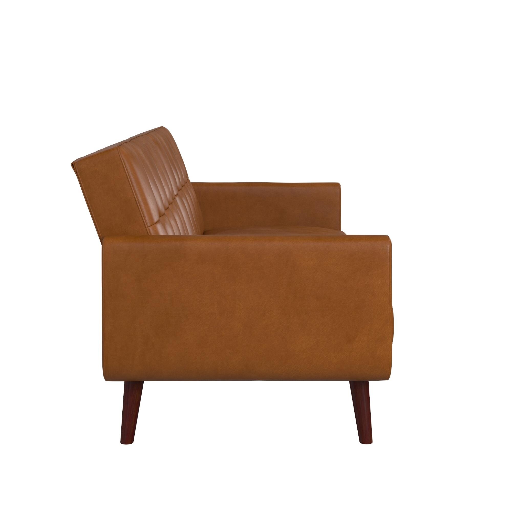 avenue greene fania faux leather modern chair