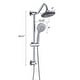 preview thumbnail 24 of 23, Wall Mounted Shower Faucet With Handheld Shower 6 Inch Rain Shower Head Combo Set Shower System With Slide Bar, NO VALVE
