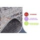 preview thumbnail 7 of 5, LOOM & LUXE Burgundy/Blue Area Rugs for Living Room - 36" D x 24" W x 0.28" H