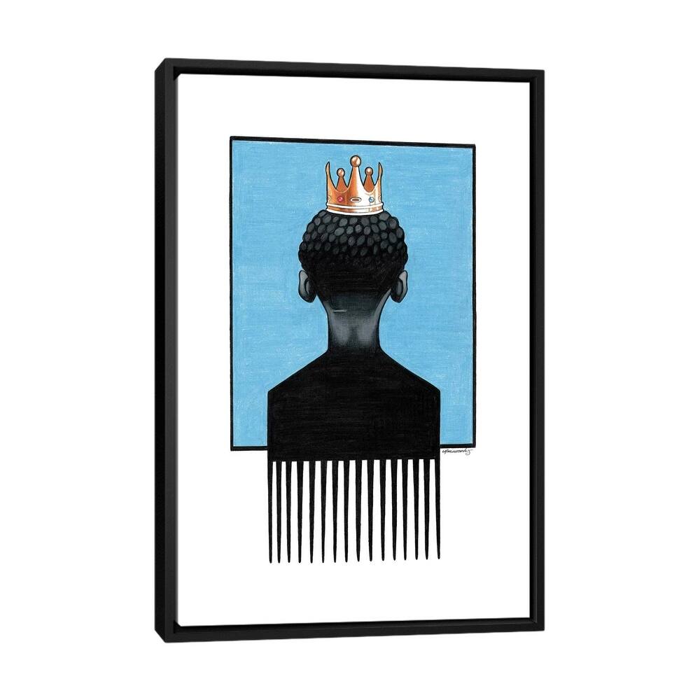 iCanvas "Little Prince Afropick" by Manasseh Johnson Framed Canvas Print