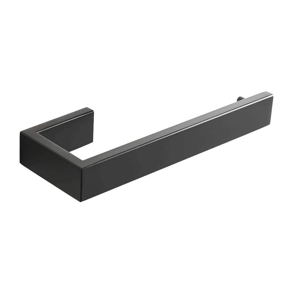 Hand Towel Holder Black Stainless Steel Bathroom Hand Towel Bar 8.26 Inch Wall Mounted Towel Rack Hanger for Kitchen, Bathroom