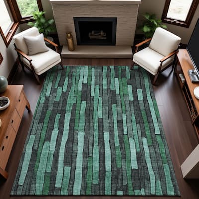 Premium Washable Super Soft Modern Stripes Mayfield Rug