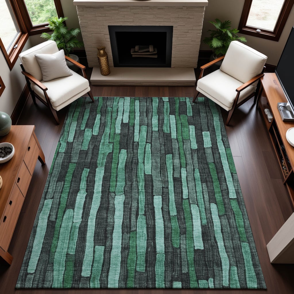 Premium Washable Super Soft Modern Stripes Mayfield Rug