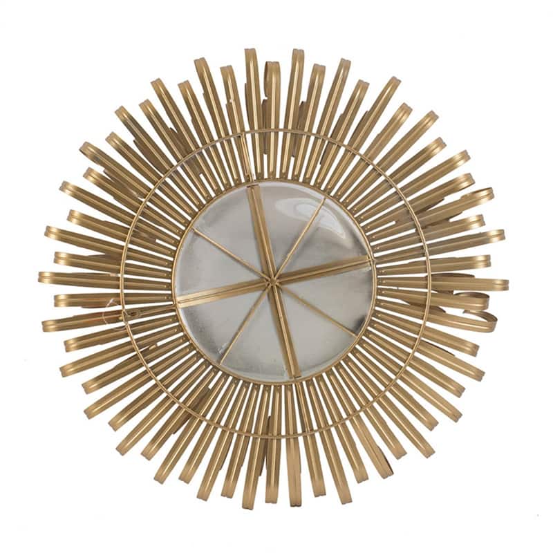 Wall Mirror Decorative Golden Finish for Entryway, Modern Living room