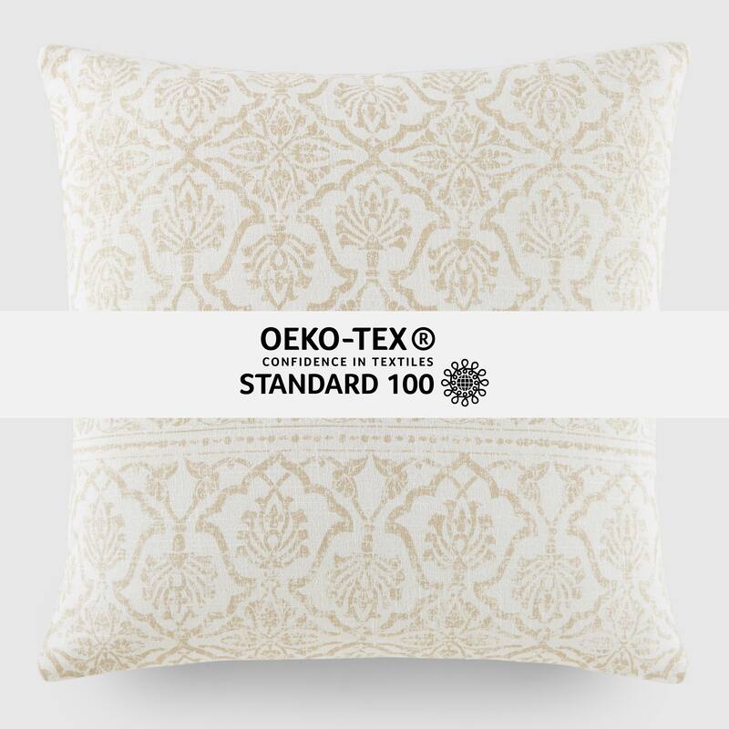 Elegant Patterns Cotton Decor Throw Pillow in Antique Floral