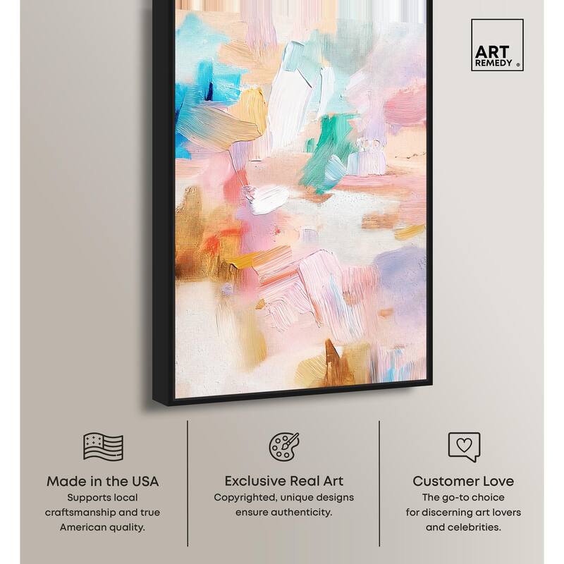 Rose Quartz II Canvas by Art Remedy