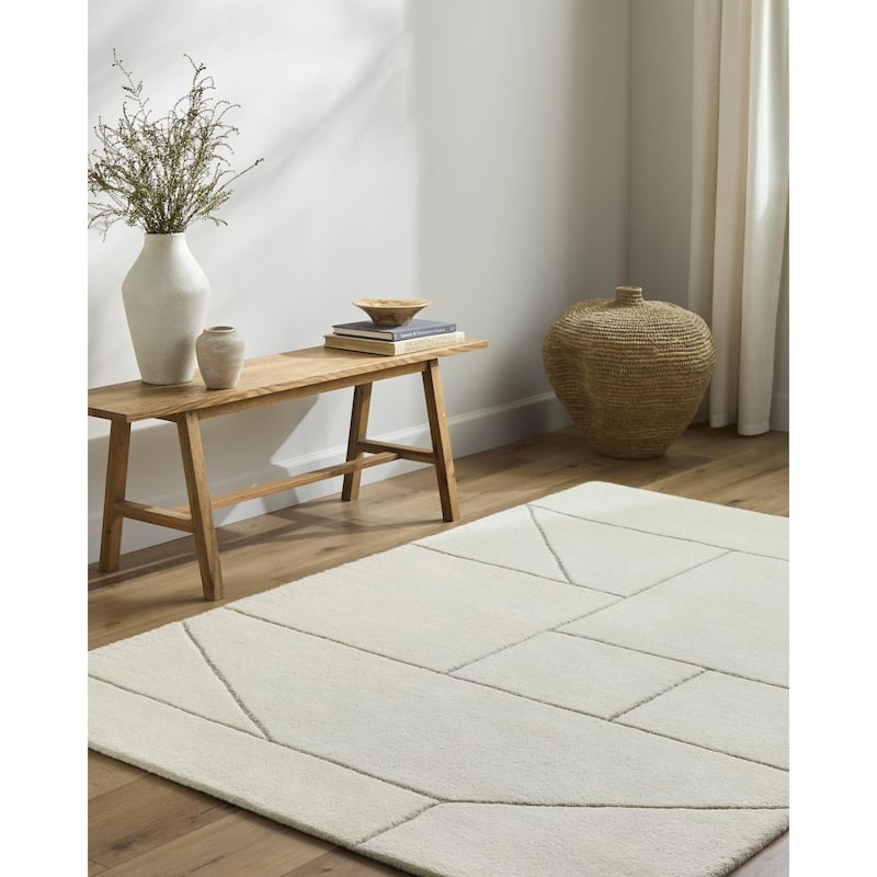 Livabliss Portobello Global Geometric Area Rug - Cream/Beige - 3' 11" x 5' 7"