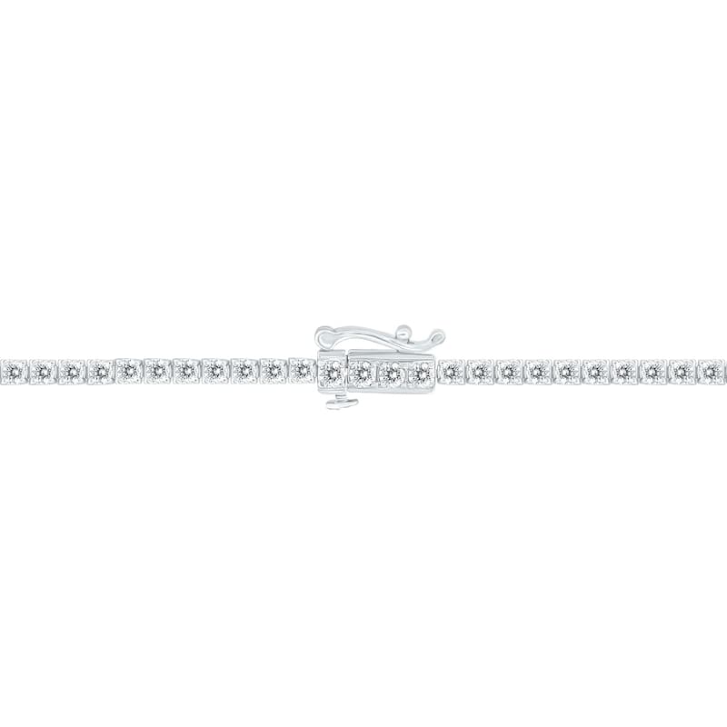 Marquee 3 Carat TW Diamond Tennis Bracelet in 14K White Gold