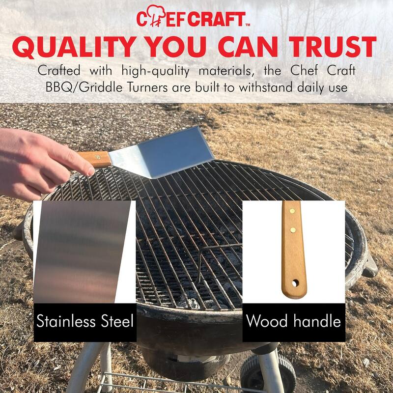 Chef Craft 11.75-inch Stainless Steel BBQ Griddle Turner