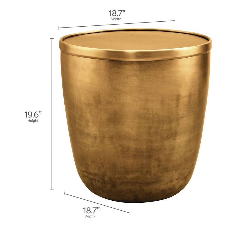 Viora Metal Storage Side Table