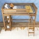 preview thumbnail 6 of 11, Max and Lily Twin Size High Loft Bed with Bookcase