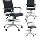 preview thumbnail 5 of 38, Office Chair With Arms Stools For Counter Height Bar Office Wheels PU Leather Rest Tilt Swivel Work Office Standing Desk