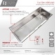 preview thumbnail 3 of 30, STYLISH 45 inch Stainless Steel 16G Workstation Undermount Kitchen Sink - Brushed Stainless Steel - 45" x 19" x 10"