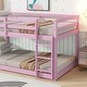 preview thumbnail 33 of 95, Low Loft Bed with Ladder, Solid Rubber Wooden Bed Frame for Multi Children, Floor Bed - Available with or without Slats