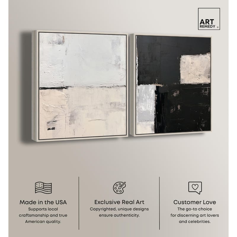 Shattered Symmetry I Canvas Set of 2 by Art Remedy