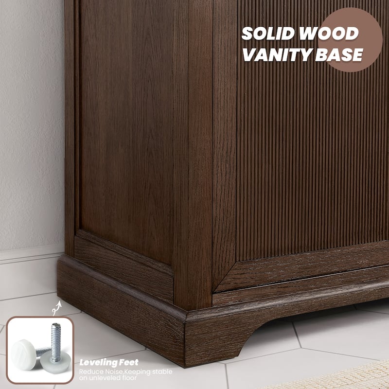 Tokyo Bath Vanity with Quartz Stone Top without Mirror