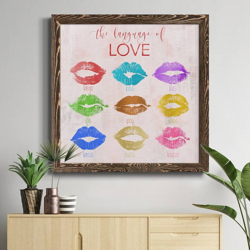 Rainbow Kiss-Premium Framed Canvas - Ready to Hang