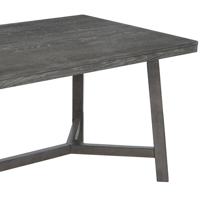 Trexm Farmhouse 6-piece Dining Sets with Upholstered by GDFStudio