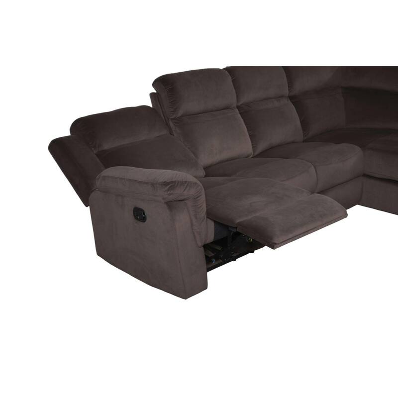 111.4''Recliner Storage Upholstery Sectional Sofa Couchs