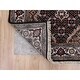 preview thumbnail 3 of 6, Shahbanu Rugs Black Tabriz Mahi Fish Design Wool And Silk Runner Hand Knotted Rug (2'9" x 12'1") - 2'9" x 12'1"