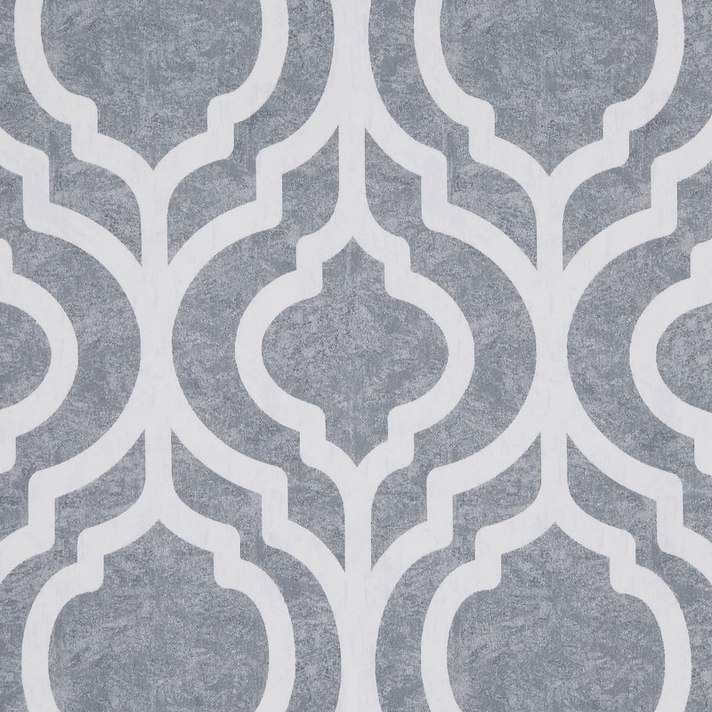 Sun Zero Eldon Trellis Print Blackout Grommet 1-Piece Curtain Panel, Single Panel