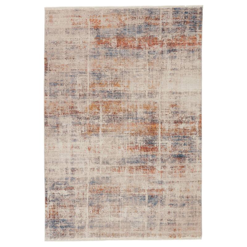 Aerin Abstract Multicolor/ White Area Rug - 9' 3" x 13' 3"