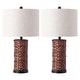 preview thumbnail 15 of 14, Enzo 25" Coastal Water Hyacinth LED Table Lamp, (Set of 2), by JONATHAN Y