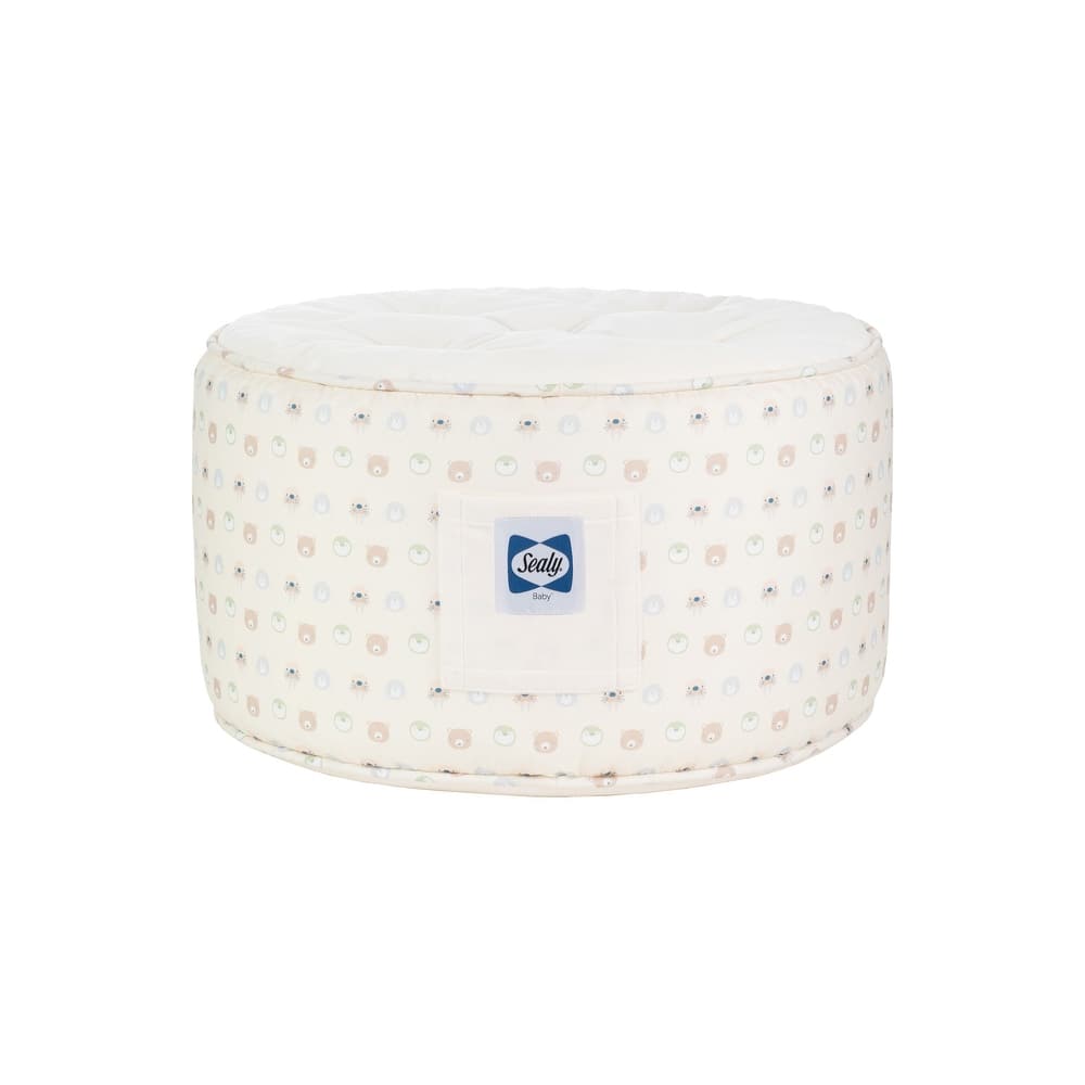 Sealy Pouf - Beige Animal Faces