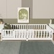 preview thumbnail 28 of 173, Toddler Floor Bed with Fence and Door, Montessori Platform Floorbed with Safety Guardrails for Children Boys Girls Kids Playroom