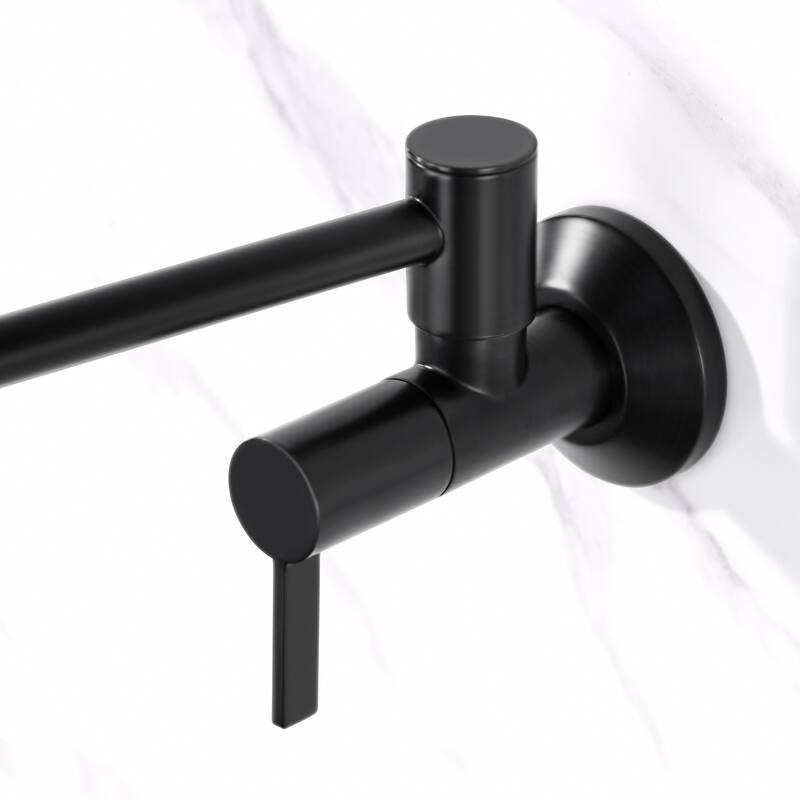 Luxier Contemporary KTS17 2-Handle Wall-Mounted Pot Filler