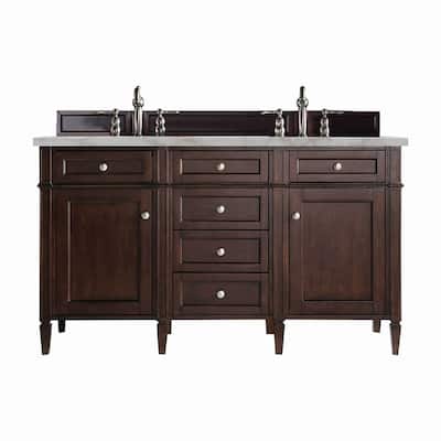 James Martin Vanities 650-V60D-3VSL Brittany 60" Double Basin Poplar