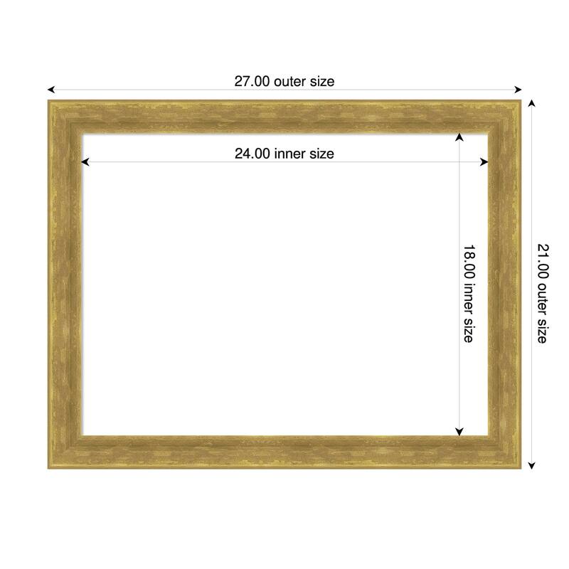 Amanti Art Angled Bronze Framed Dry Erase Magnetic Board