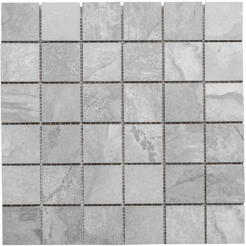 The Tile Life Wells Stone 2x2 Porcelain Floor, Wall & Backsplash Tile - Grey - 4 x 4 Sample