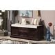 preview thumbnail 35 of 48, Storage Bench with 2 Drawers and 2 Cabinets, Shoe Bench with Removable Cushion for Living Room Espresso